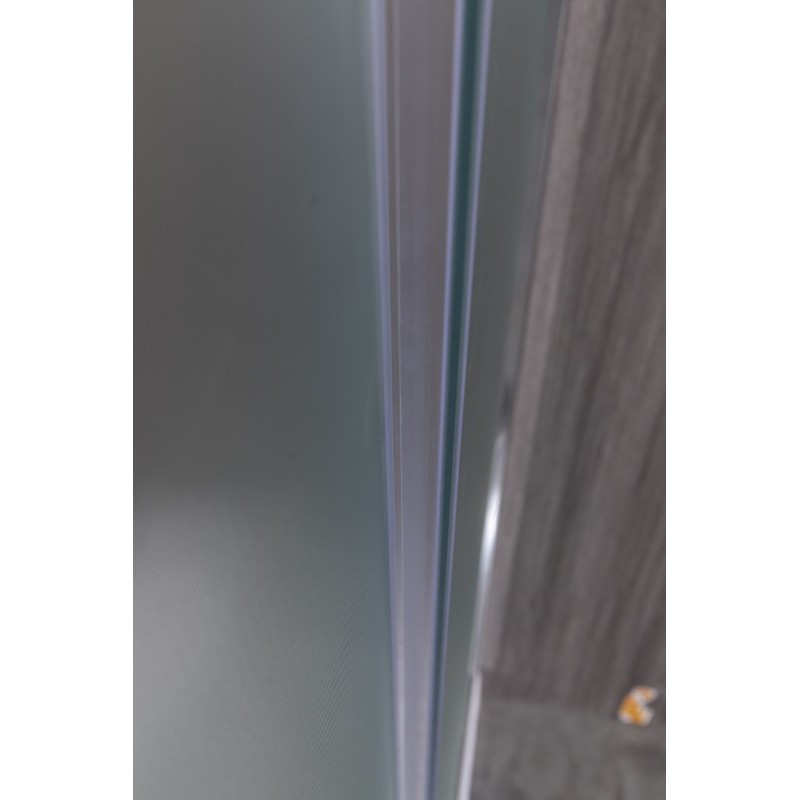 Душевой уголок Esbano ES-8027A 120х80, стекло рифленое, профиль хром, левый
