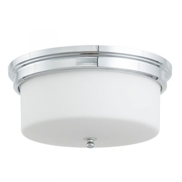 Потолочный светильник Arte Lamp Alonzo A1735PL-3CC, арматура хром, плафон стекло белое, 38х38 см