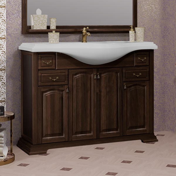 Мебель для ванной Опадирис Риспекто 120, цвет орех антикварный