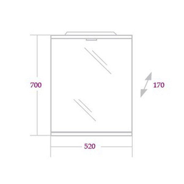 Мебель для ванной Оника Крит - Эко 52.10, цвет белый - фото 1