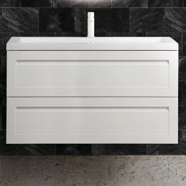 Мебель для ванной Art & Max Platino 100 подвесная, цвет белый матовый  - фото 1