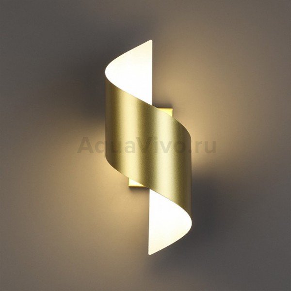 Настенный светильник Odeon Light Boccolo 3544/5LW, арматура  золото, плафон металл золотистый, 13х30 см - фото 1