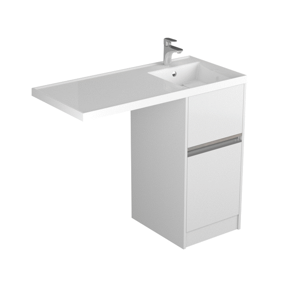 Мебель для ванной Акватон Лондри 105, с тумбой 40 см, цвет белый - фото 1