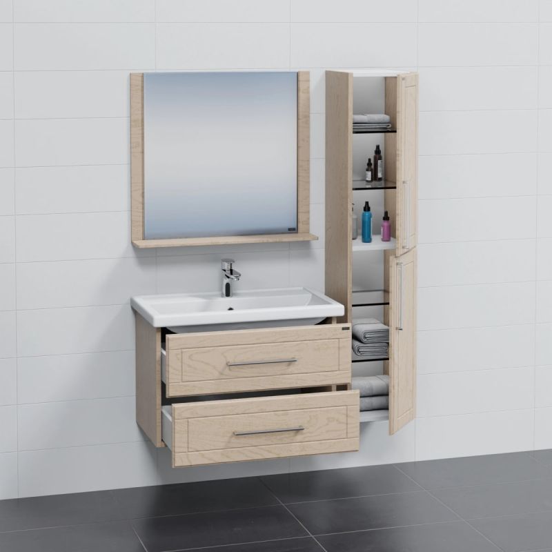Мебель для ванной Санта Венера 80, цвет бежевый дуб - фото 1