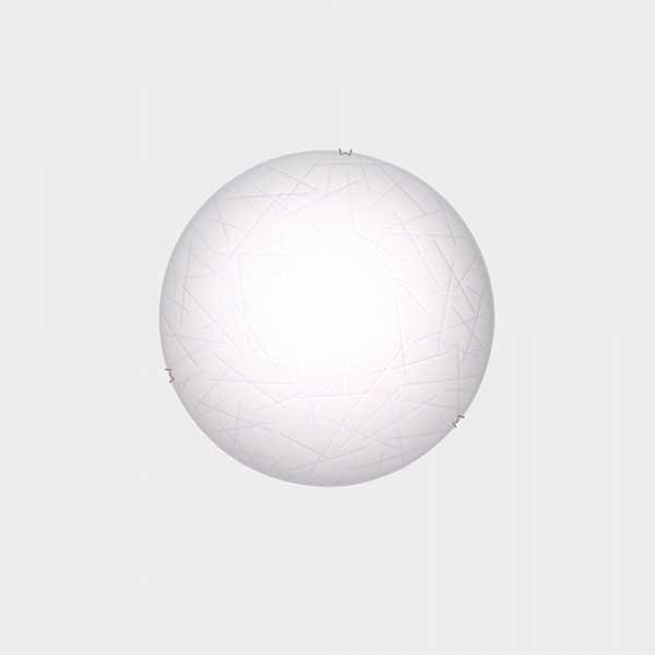 Настенно-потолочный светильник Citilux 917 CL917061, арматура хром, плафон стекло белое, 25х25 см