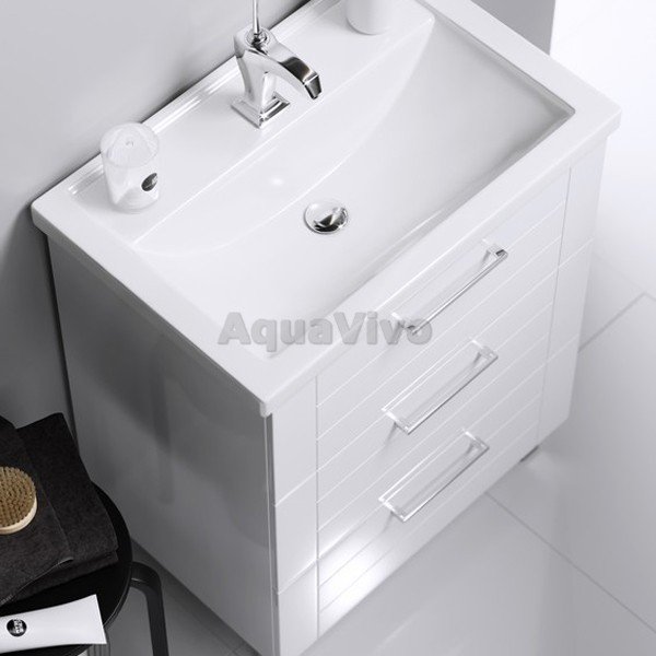 Мебель для ванной Aqwella Манчестер 70, с 3 ящиками, цвет белый