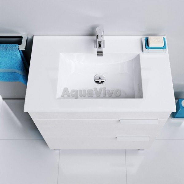 Мебель для ванной Aqwella Бриг 60, с 2 ящиками, цвет белый - фото 1