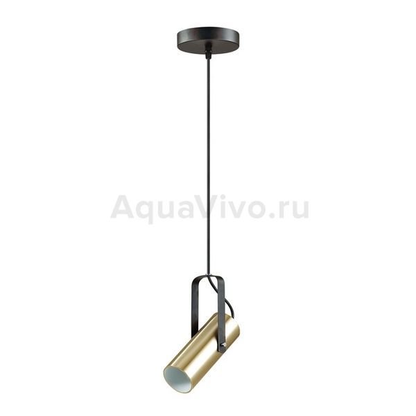 Подвесной светильник Lumion Claire 3714/1, арматура цвет черный, плафон/абажур металл, цвет желтый