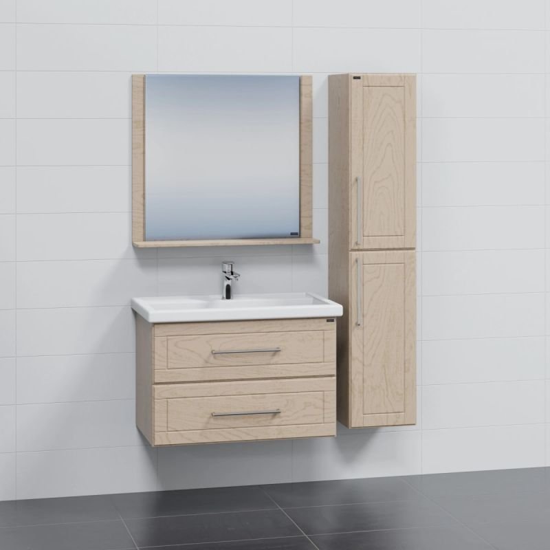 Мебель для ванной Санта Венера 80, цвет бежевый дуб