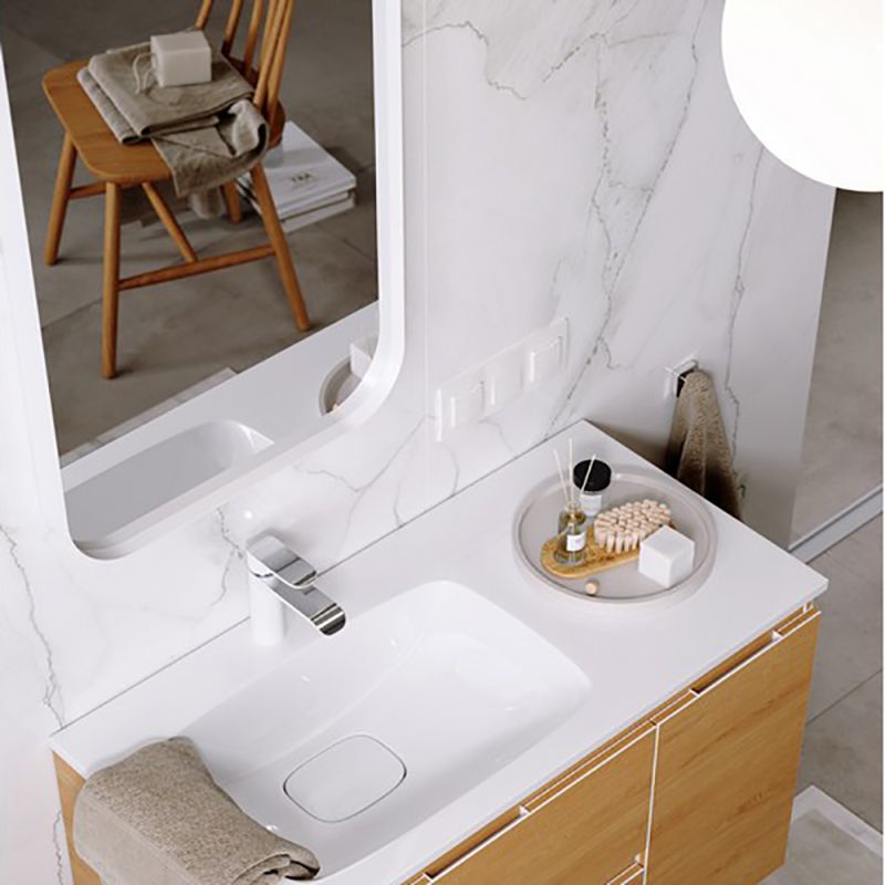 Мебель для ванной Aqwella Accent 90, под левую раковину, цвет дуб золотой - фото 1