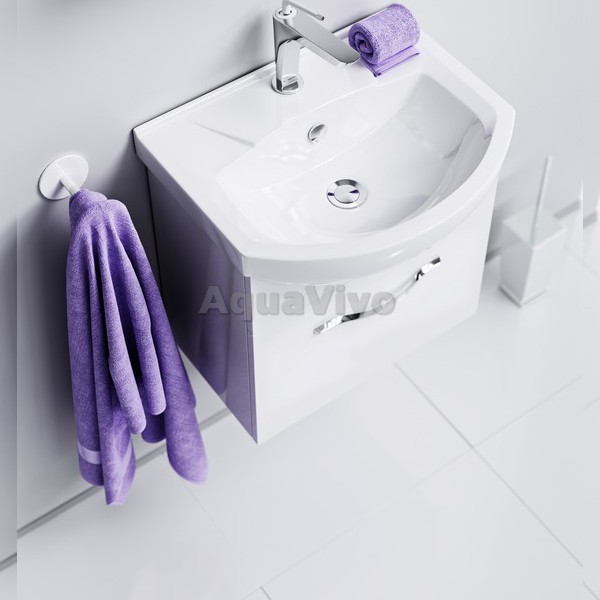 Мебель для ванной Aqwella Аллегро 50, с 1 ящиком, цвет белый - фото 1