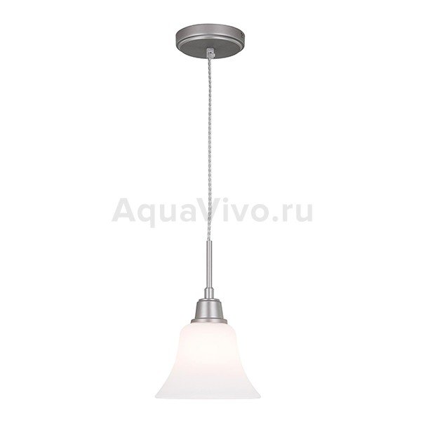Подвесной светильник Citilux Модерн CL560111, арматура хром, плафон стекло белое, 18х18 см