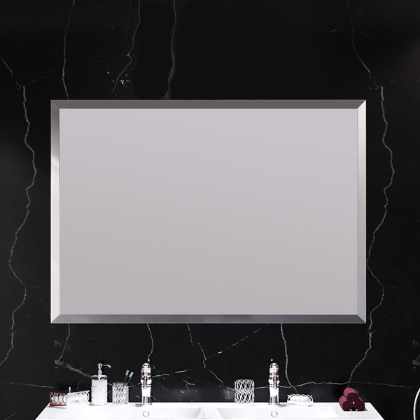 Зеркало Опадирис Рубинно 120x85, без светильника, цвет серый глянец