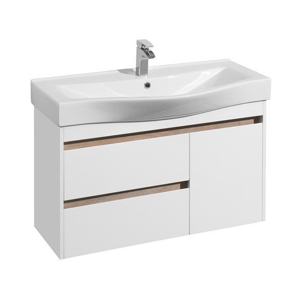 Мебель для ванной Акватон Нортон 100, цвет белый глянец - фото 1