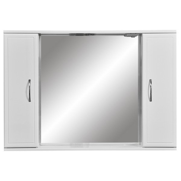 Шкаф-зеркало Stella Polar Концепт 100/С, с подсветкой, цвет белый