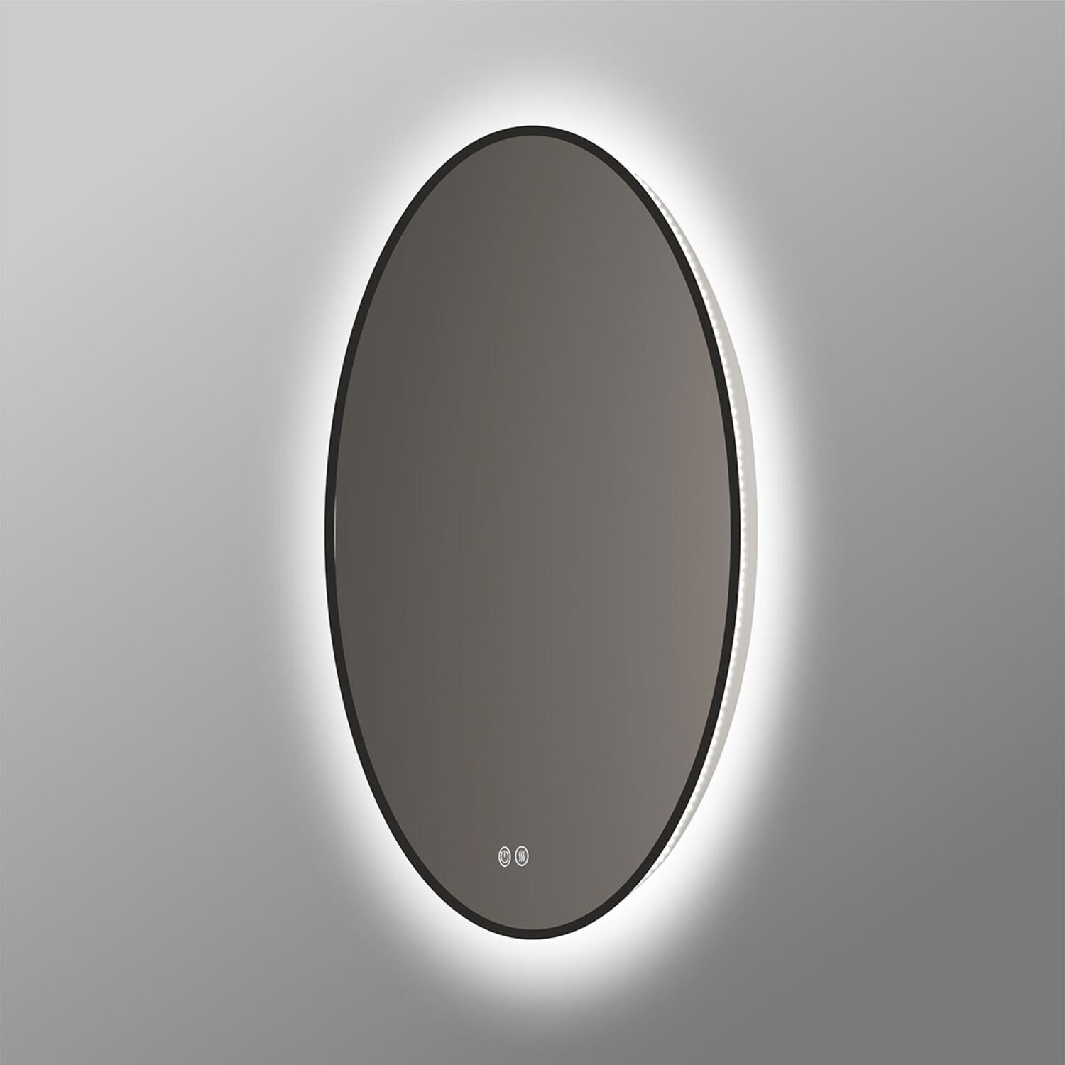 Зеркало Vincea VLM-3DE700B-2 LED 70х70, с подсветкой, функцией антизапотевания, сенсорным выключателем и диммером, цвет черный - фото 1