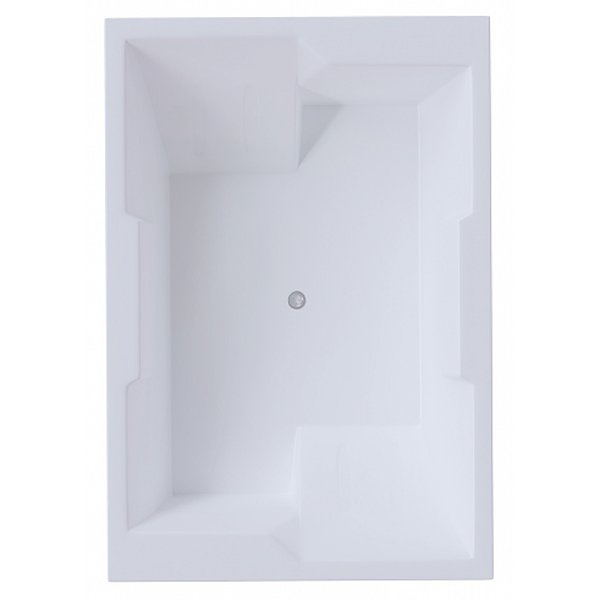 Акриловая ванна Акватек Дорадо 190х130, цвет белый (ванна + вклеенный каркас + слив-перелив)
