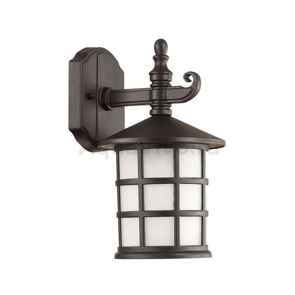 Настенные светильники и фонари Odeon Light House 4042/1W, арматура цвет черный, плафон/абажур стекло/металл, цвет белый/черный