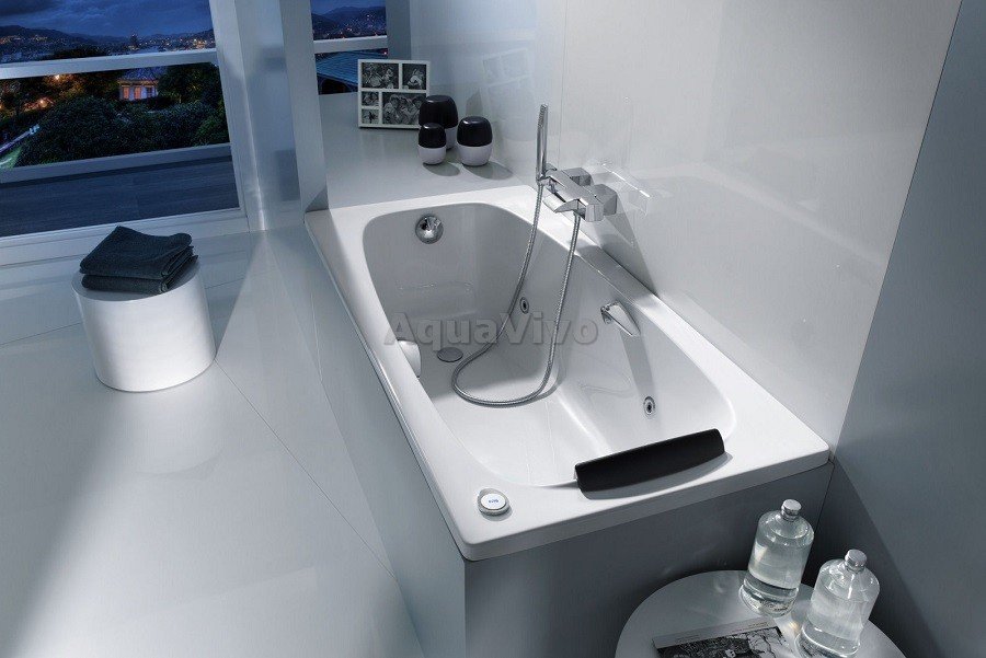 Акриловая ванна Roca Sureste ZRU9302769 170x70, с отверстиями под ручки, цвет белый