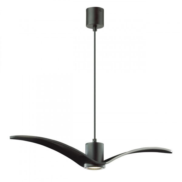 Подвесной светильник Odeon Light Birds 4902/1A, арматура черная, плафон стекло черное