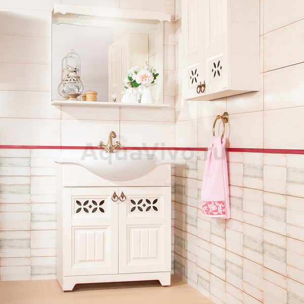 Мебель для ванной Бриклаер Кантри 80, цвет бежевый дуб прованс - фото 1