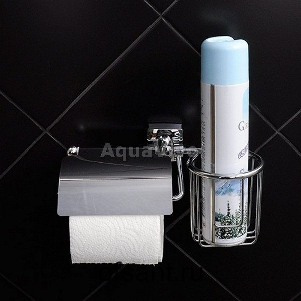 Держатель туалетной бумаги Fixsen Kvadro FX-61309+10 и освежителя - фото 1