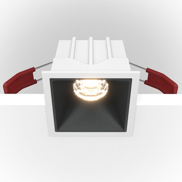 Точечный светильник Maytoni Technicali Alfa DL043-01-10W3K-SQ-WB, арматура бело-черная - фото 1