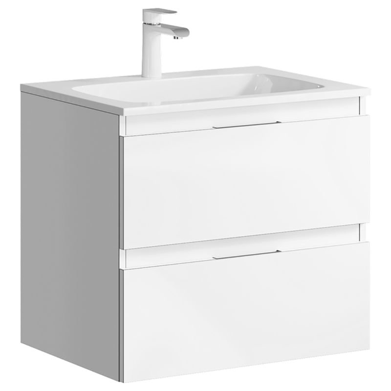 Мебель для ванной Aqwella Accent 60, с 2 ящиками, цвет белый - фото 1