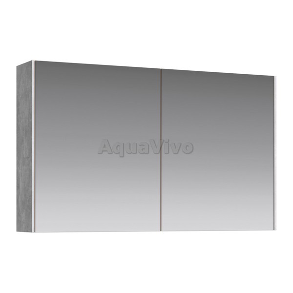 Мебель для ванной Aqwella Mobi 100, цвет бетон светлый/белый - фото 1