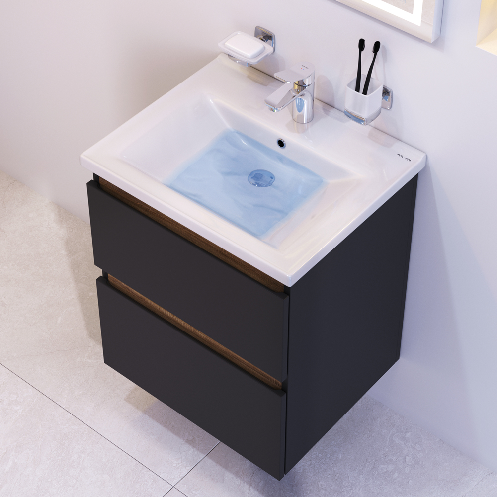 Мебель для ванной AM.PM X-Joy 55 подвесная, цвет черный матовый