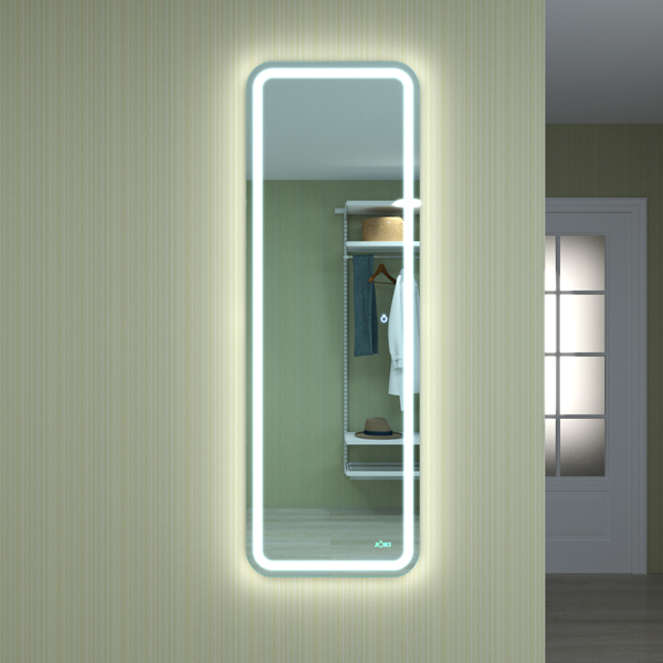 Зеркало Joki Mist 45х135, интерьерное, c подсветкой и диммером - фото 1