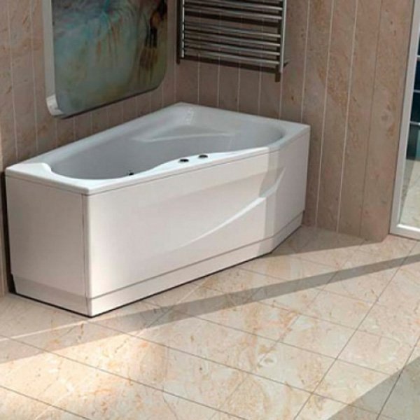Акриловая ванна Акватек Медея 170х95, правая, цвет белый - фото 1