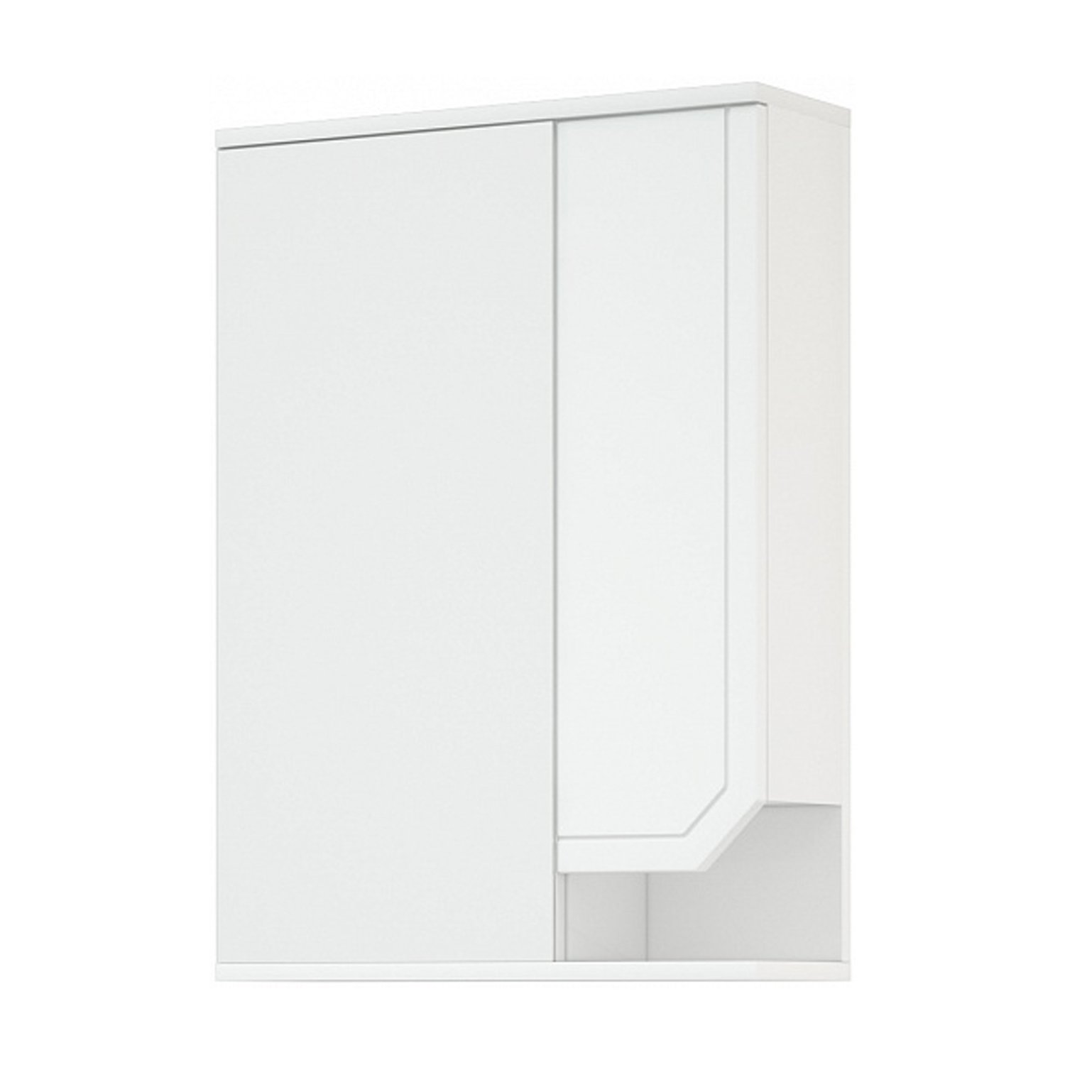 Шкаф-зеркало Corozo Сириус 55, правый, цвет белый - фото 1