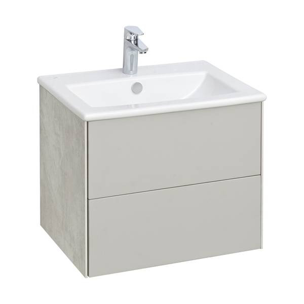 Мебель для ванной Акватон Сохо 60, цвет cлэйт / галька серая - фото 1