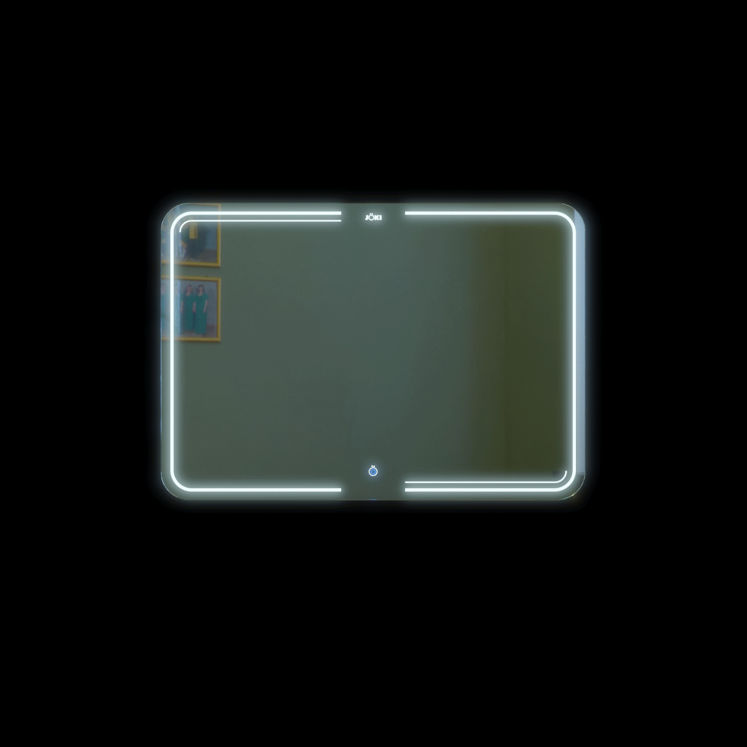 Зеркало Joki Onni 80x60, c подсветкой и диммером, функцией антизапотевания