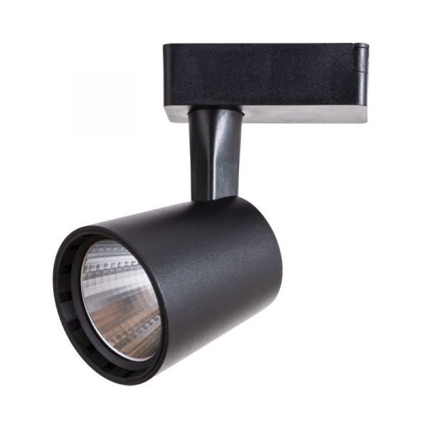 Трековый светильник Arte Lamp Atillo A2315PL-1BK, арматура черная, плафон металл черный, 8х9 см