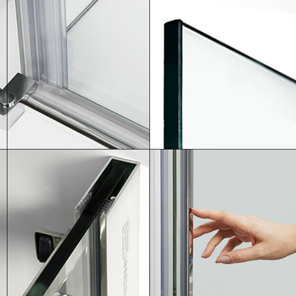 Душевой уголок WasserKRAFT Alme WasserSchutz 15R34 130x100, стекло прозрачное, профиль серебристый