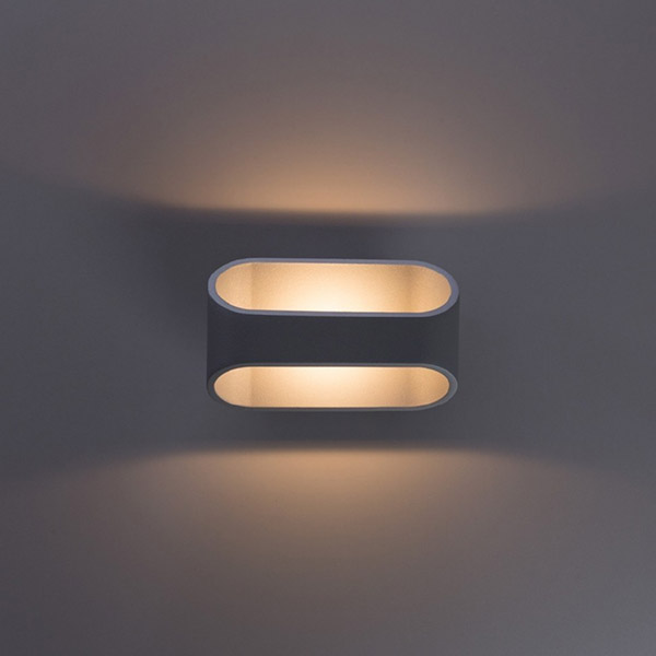 Архитектурная подсветка Arte Lamp Maniglia A1428AP-1GY, арматура серая, плафон металл серый, 16х9 см - фото 1
