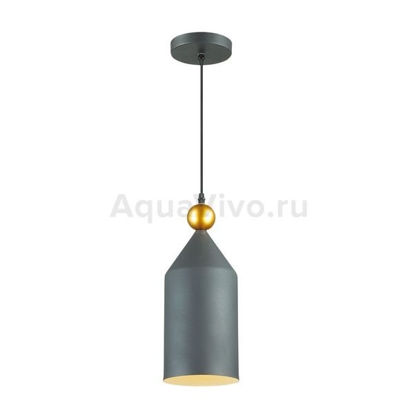 Подвесной светильник Odeon Light Bolli 4091/1, арматура черная, плафон металл черный, 15х156 см