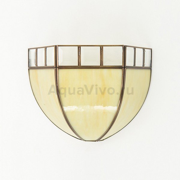 Настенный светильник Citilux Шербург-1 CL440311, арматура бронза, плафон стекло бежевое, 26х11 см - фото 1