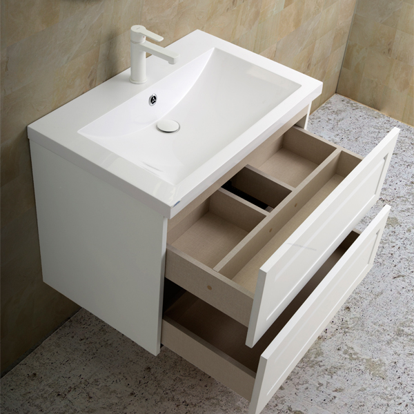 Мебель для ванной Art & Max Platino 75 подвесная, цвет белый матовый - фото 1