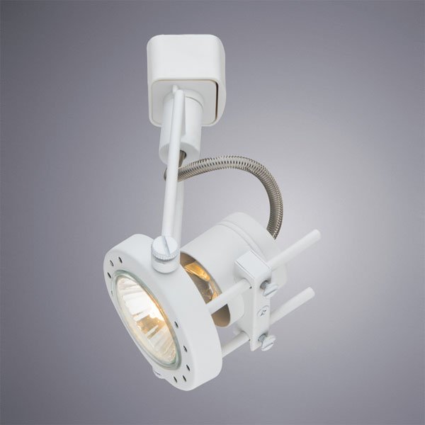 Трековый светильник Arte Lamp Costruttore A4300PL-1WH, арматура белая, плафон металл белый, 7х12 см - фото 1