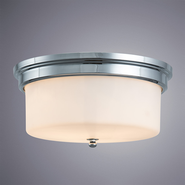 Потолочный светильник Arte Lamp Alonzo A1735PL-3CC, арматура хром, плафон стекло белое, 38х38 см - фото 1