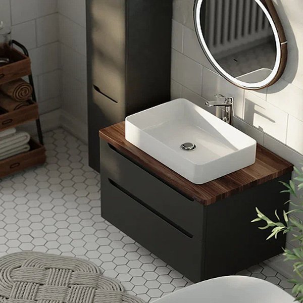 Мебель для ванной Jorno Wood 100, цвет серый - фото 1