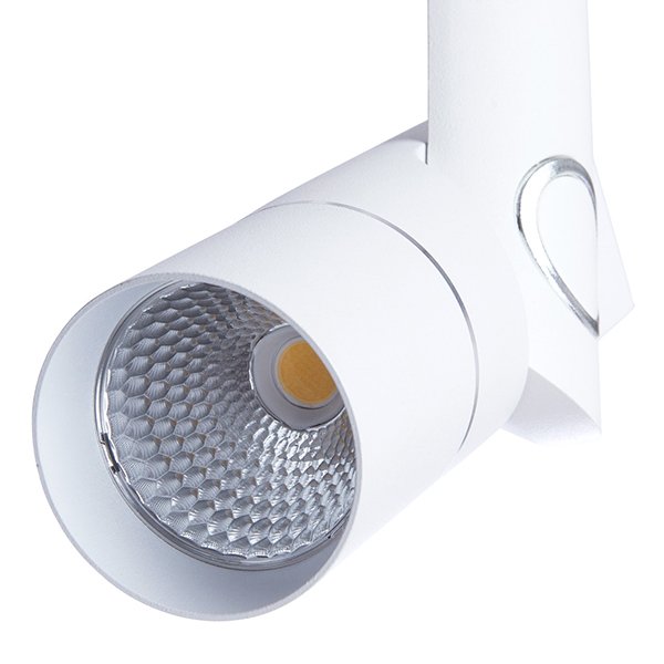 Трековый светильник Arte Lamp Orion A2512PL-1WH, арматура белая, плафон металл белый, 32х4 см - фото 1