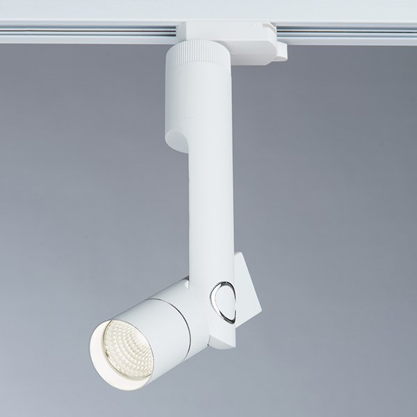 Трековый светильник Arte Lamp Orion A2512PL-1WH, арматура белая, плафон металл белый, 32х4 см