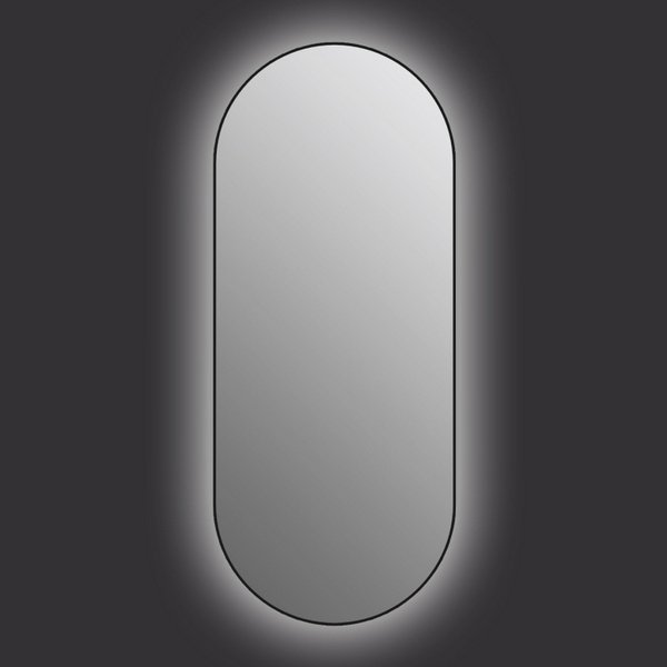 Зеркало Cersanit Eclipse Smart 50x122, с подсветкой, в черной раме - фото 1