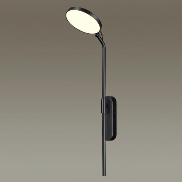 Настенный светильник Odeon Light Redmond 4296/7WL, арматура черная, плафон металл черный - фото 1