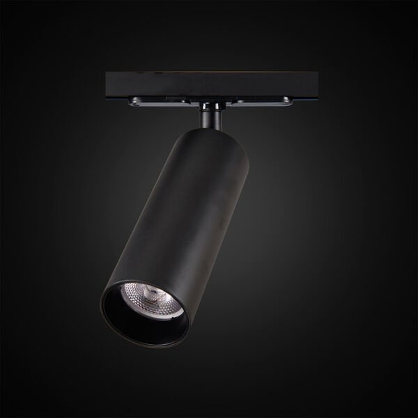 Трековый светильник Citilux Тубус CL01T181N, арматура черная, плафон металл черный