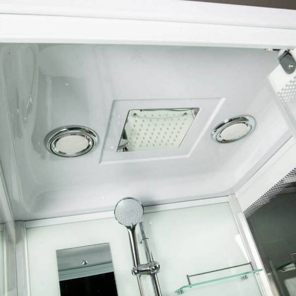 Душевая кабина River Tana 120/90 120x90, стекло прозрачное, профиль белый, с крышей
